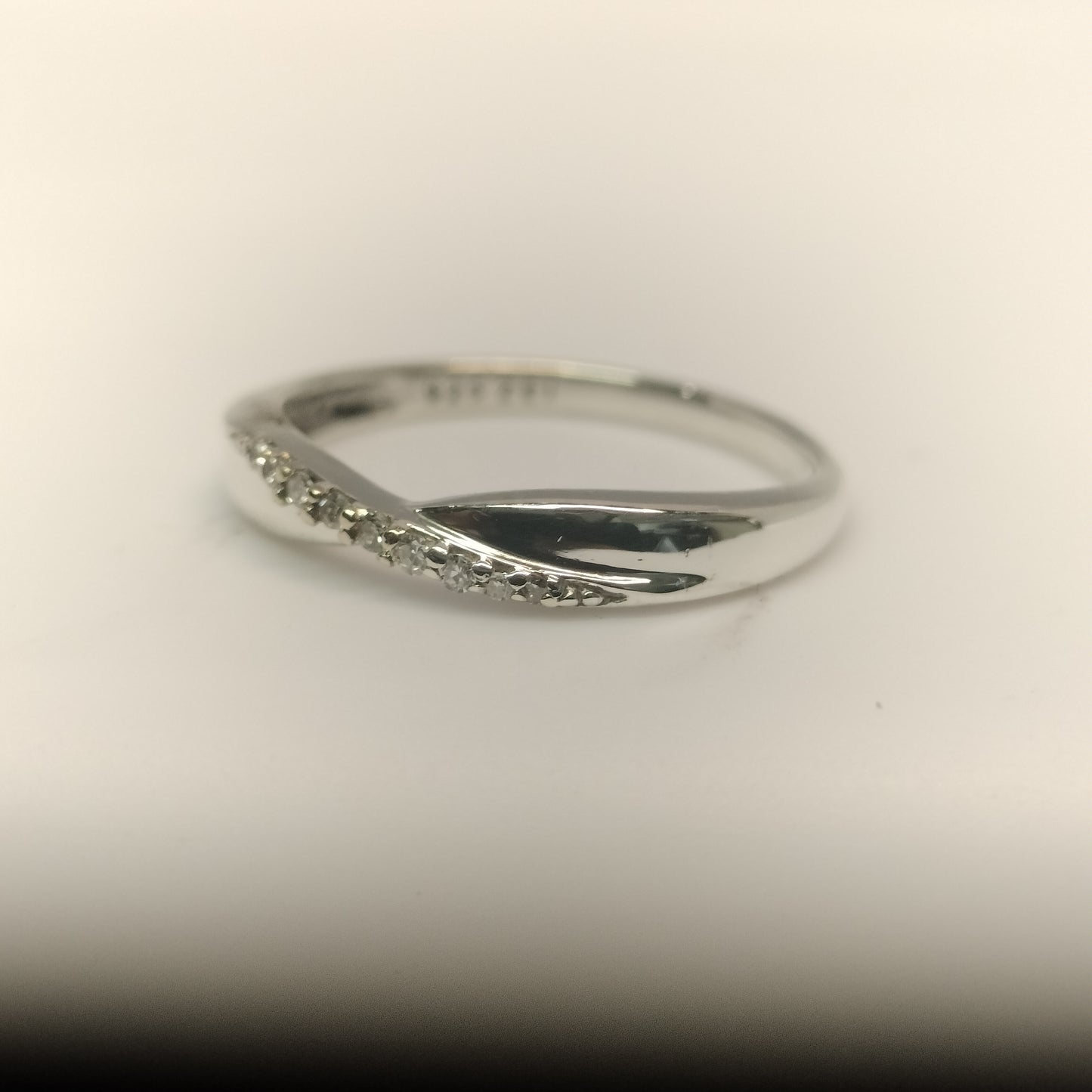 Sterling Silver and Diamond Band