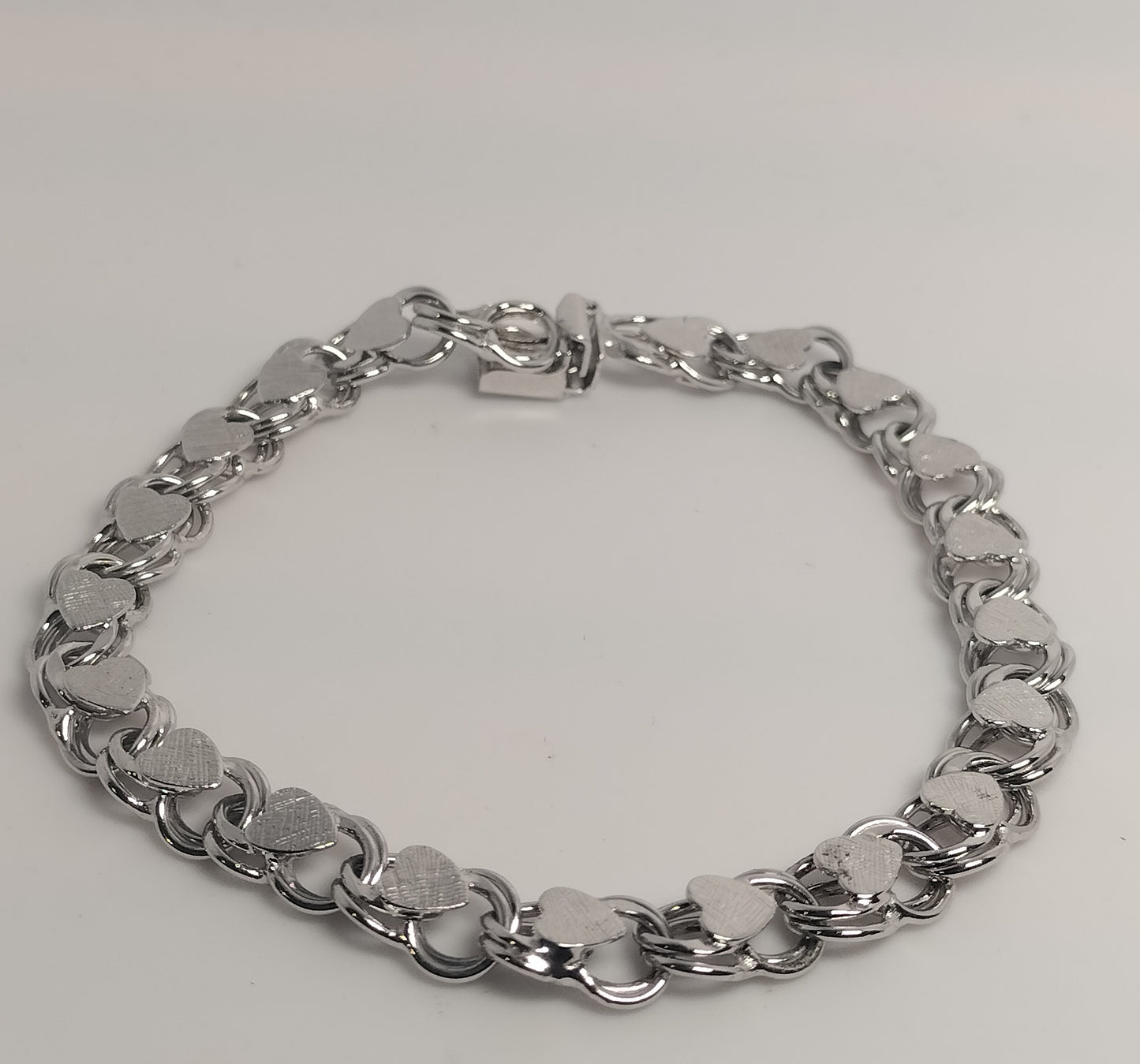 Sterling Silver Heart Bracelet