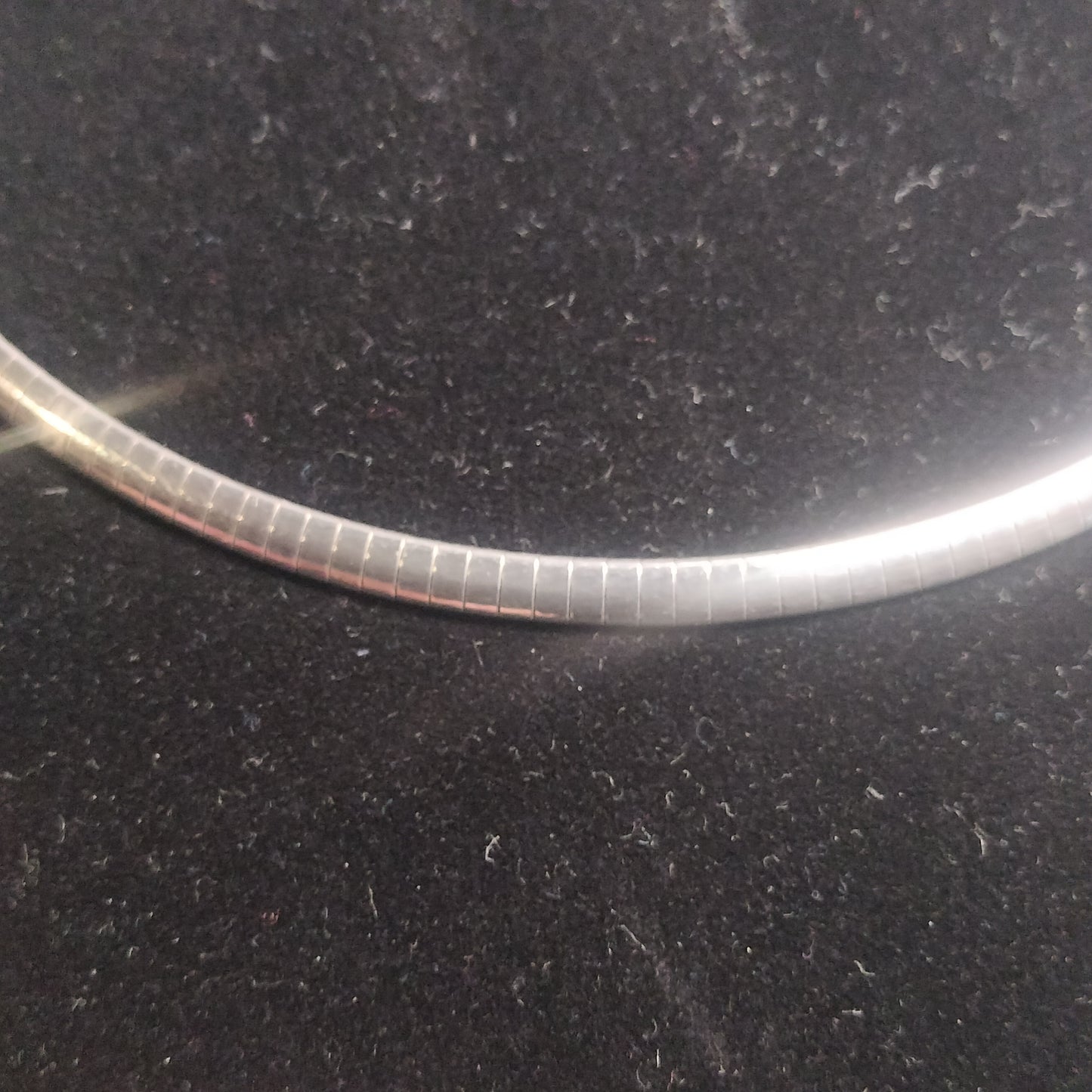 Sterling Silver Omega Necklace