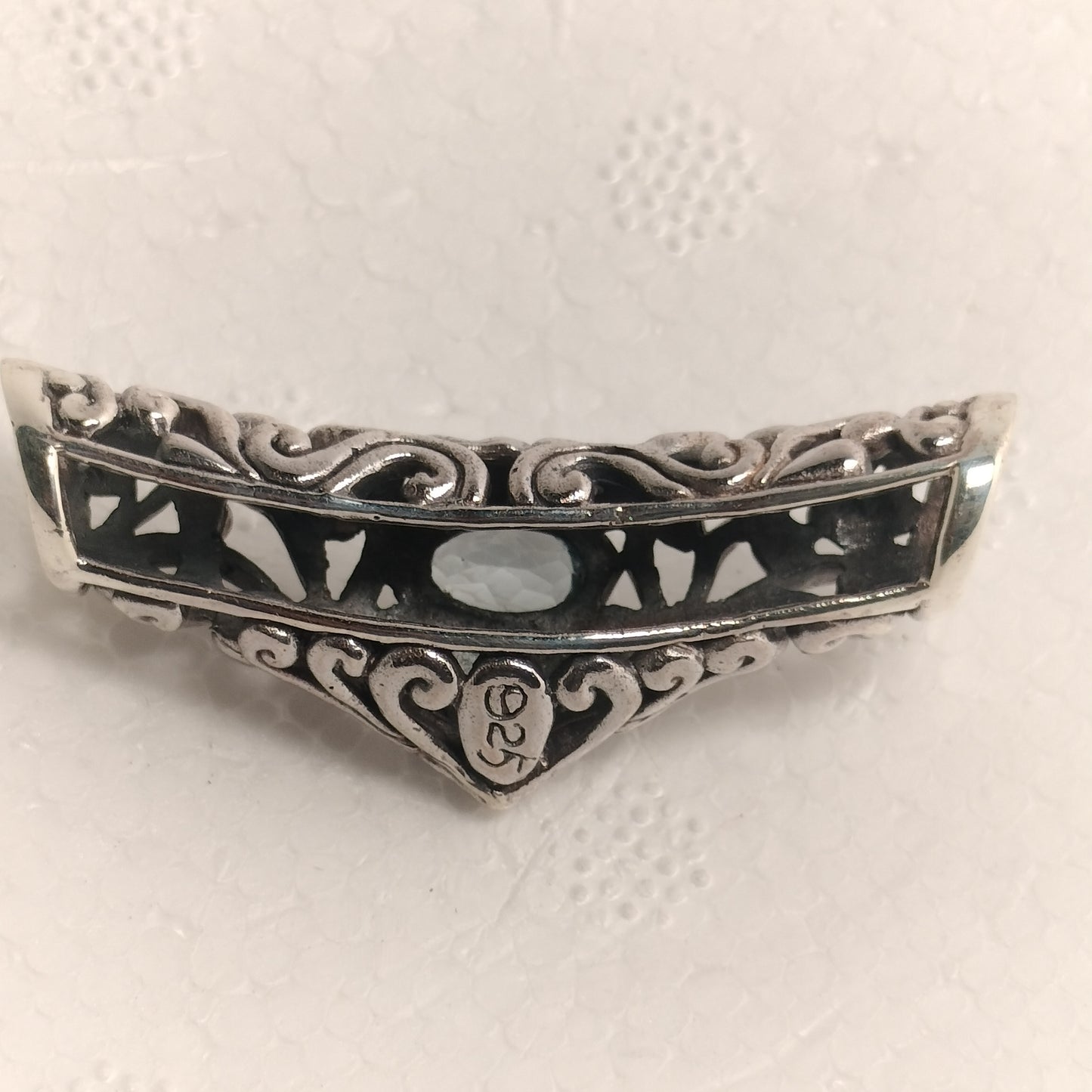 Sterling Silver Blue Topaz Pendant