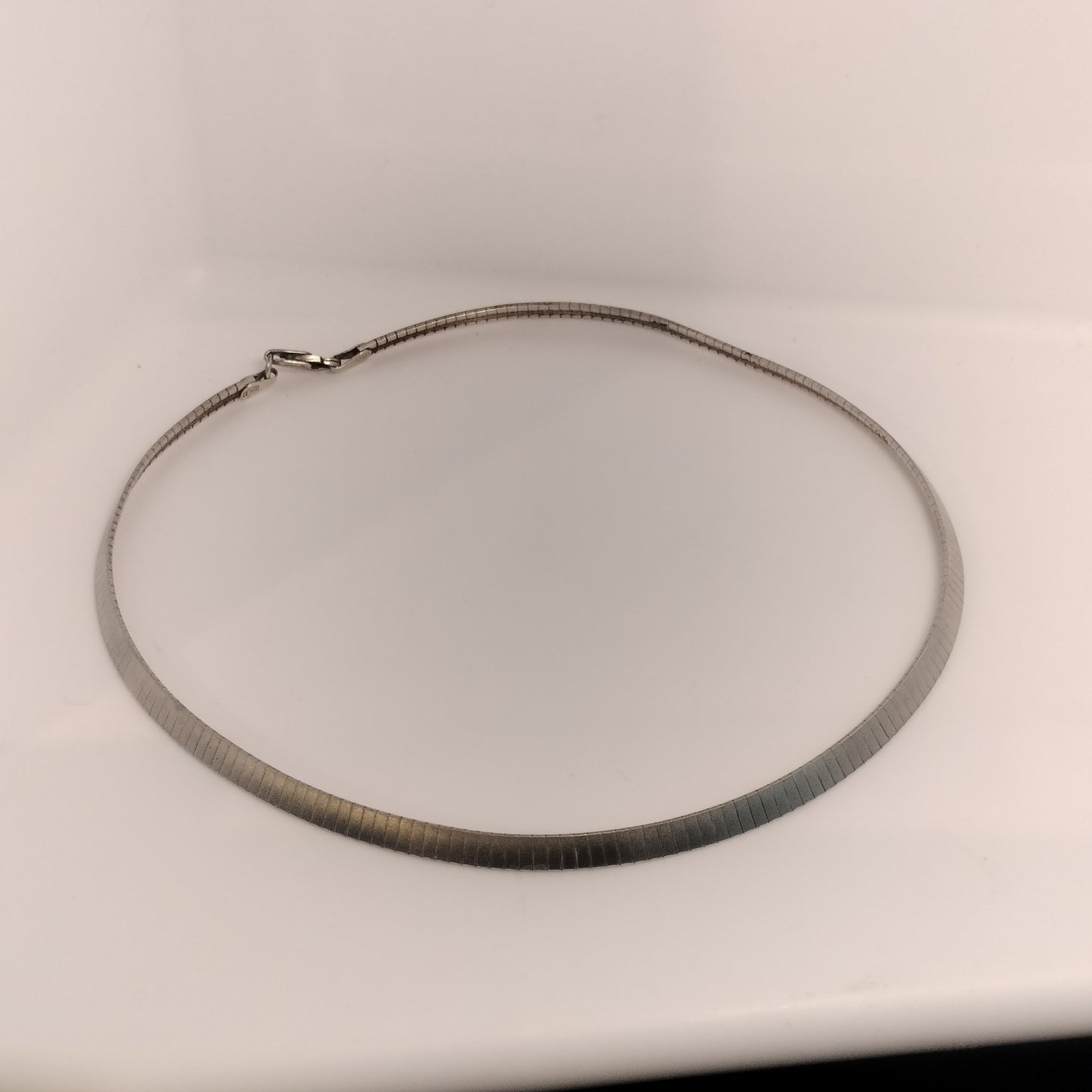 Sterling Silver Omega Necklace