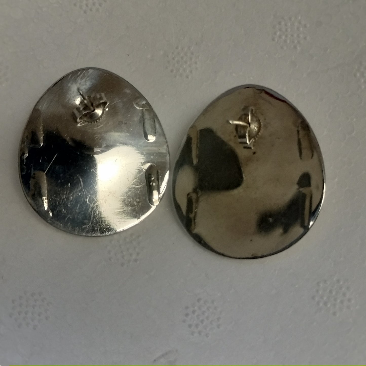 Sterling Silver Malachite Earrings