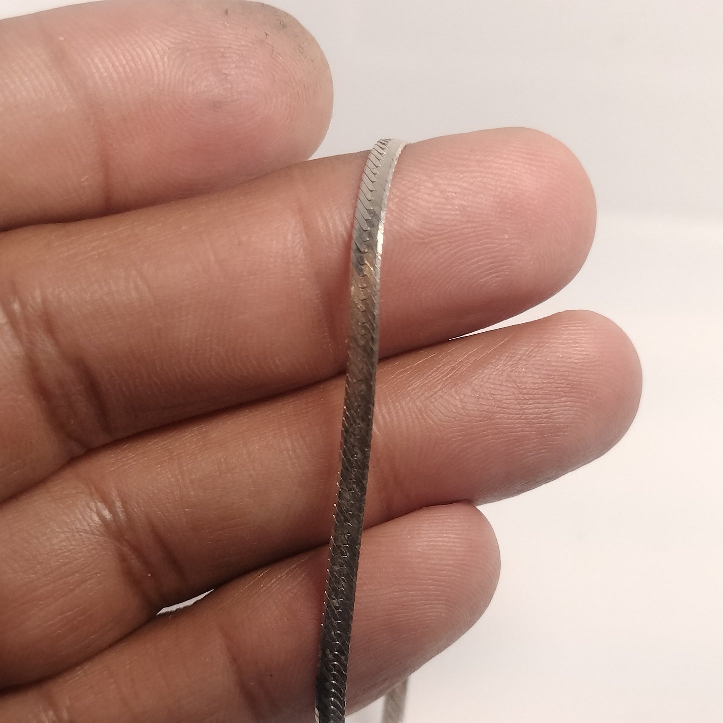Sterling Silver Herringbone Bracelet