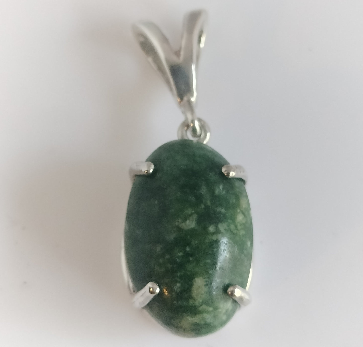 Sterling Silver Jade Pendant