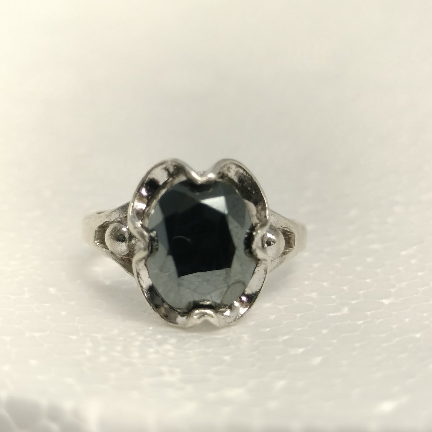 Sterling Silver Hematite Ring
