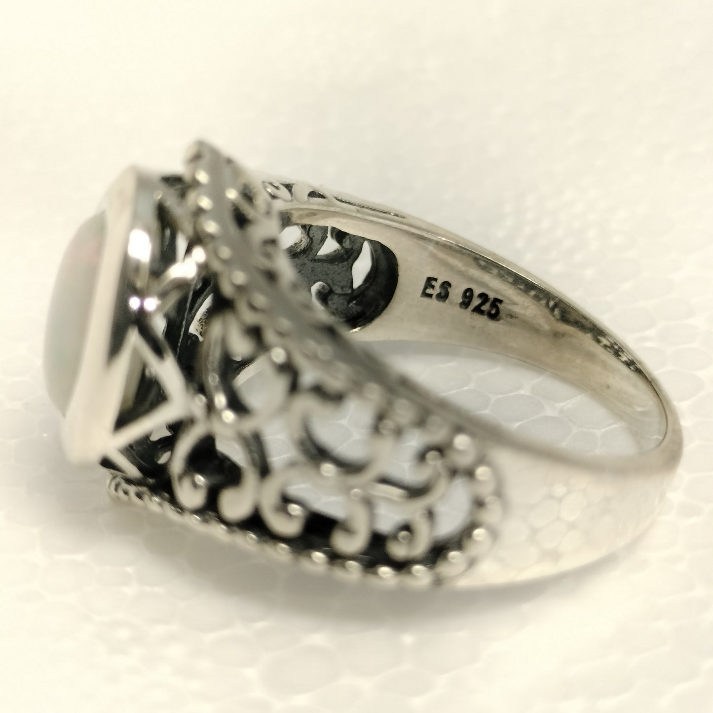 Sterling Silver Opal Ring