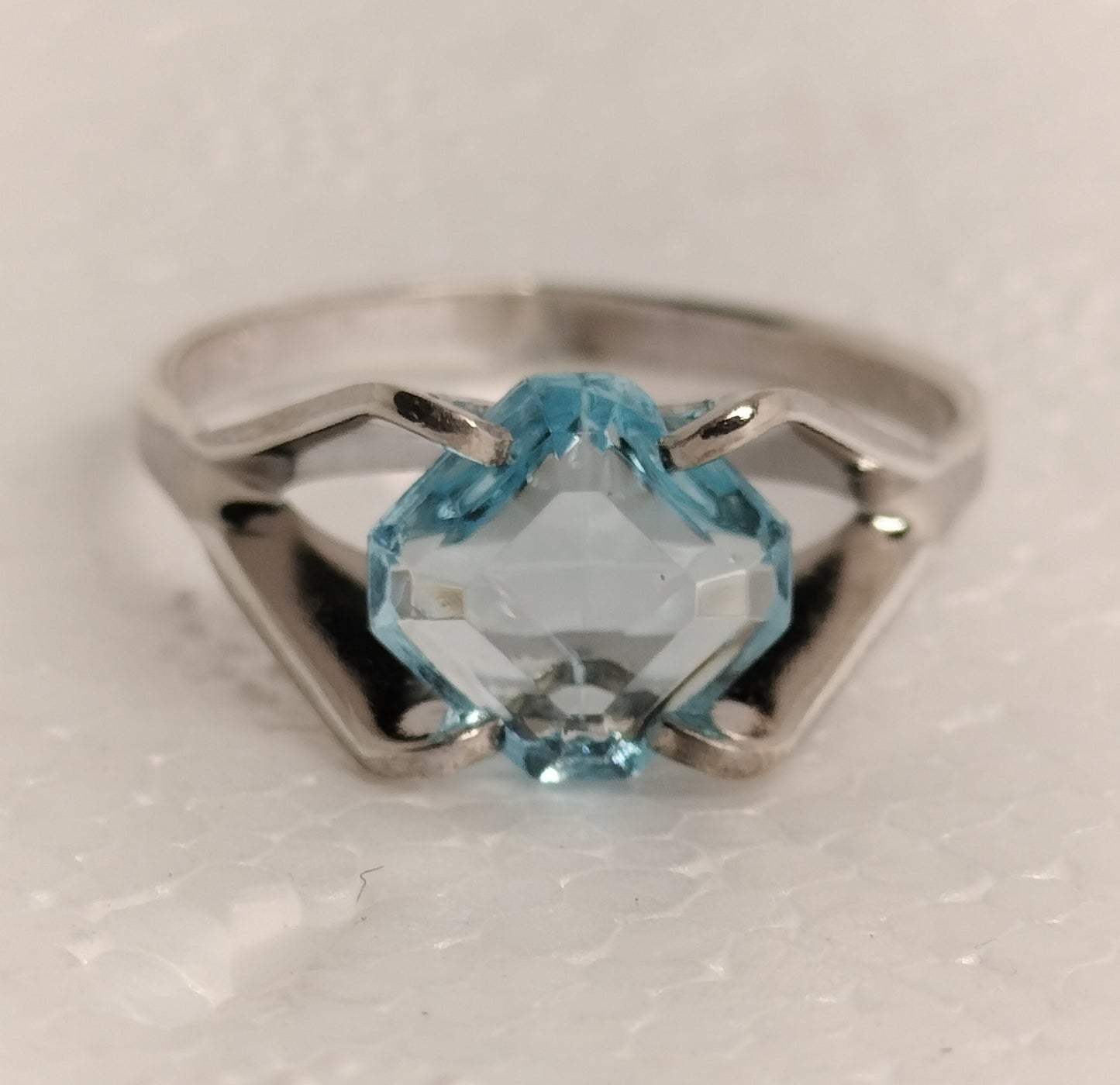 Sterling Silver Blue Topaz Ring