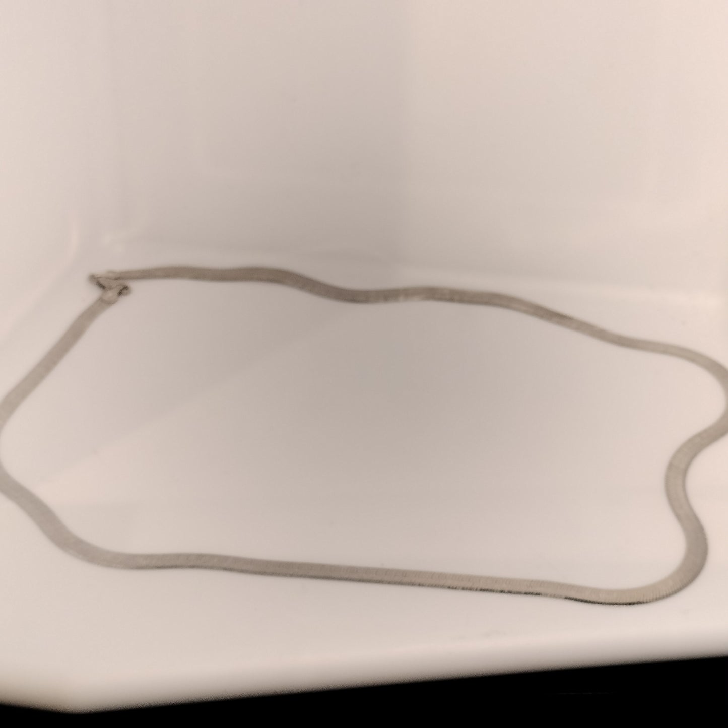 Sterling Silver Herringbone Necklace