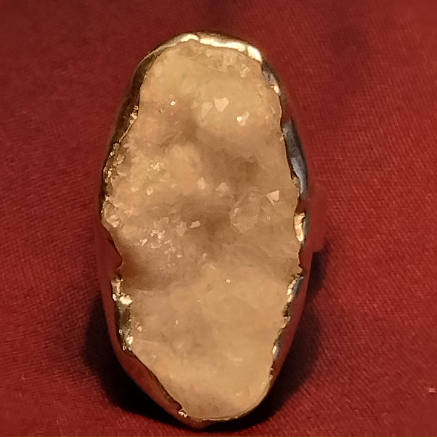 Sterling Silver Druzy Quartz Ring