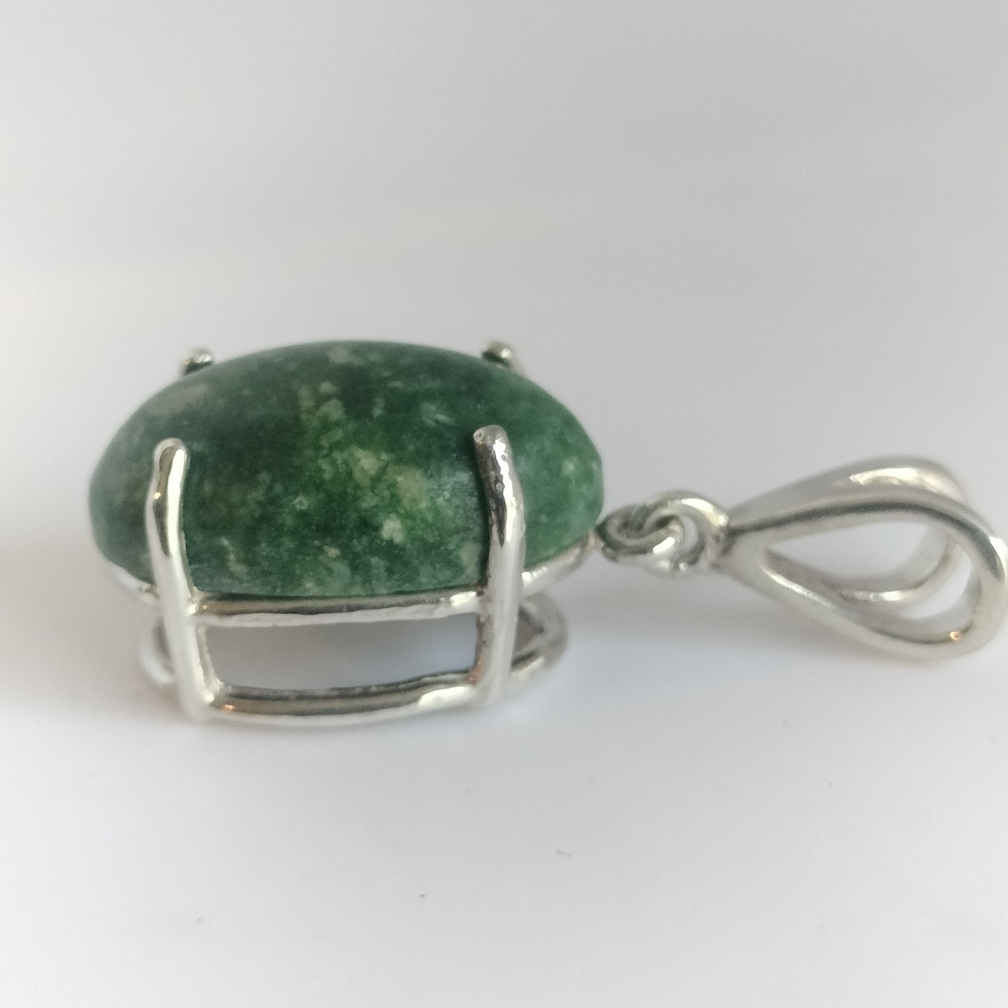 Sterling Silver Jade Pendant