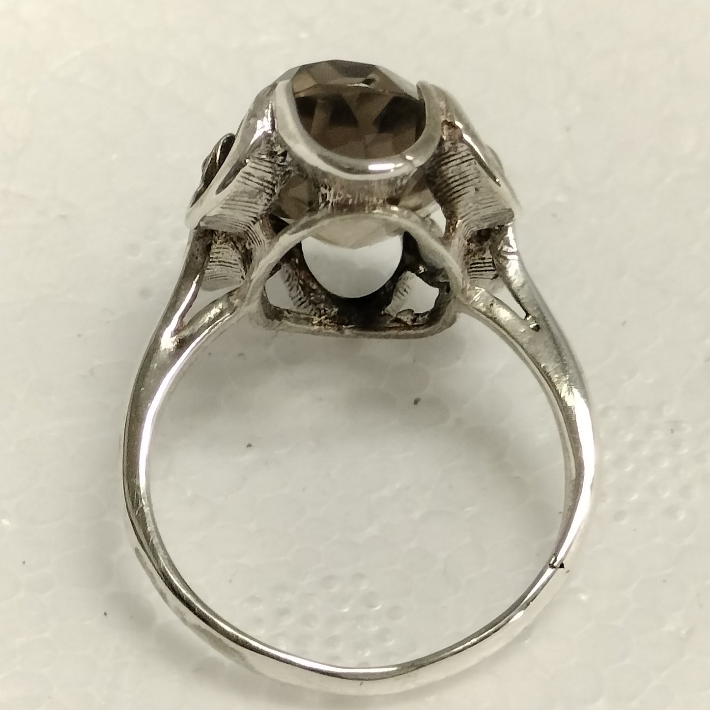 Sterling Silver Smokey Quartz Ring