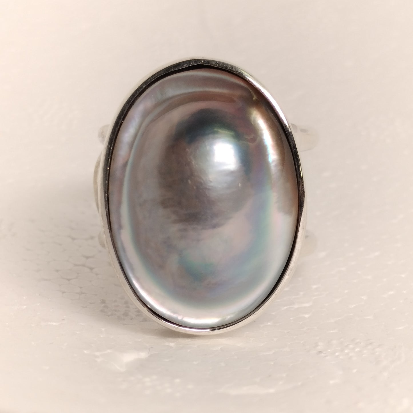 Sterling Silver Pearl Ring
