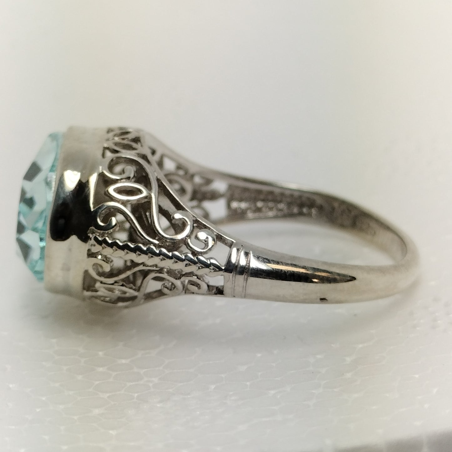 Sterling Silver Aquamarine Ring