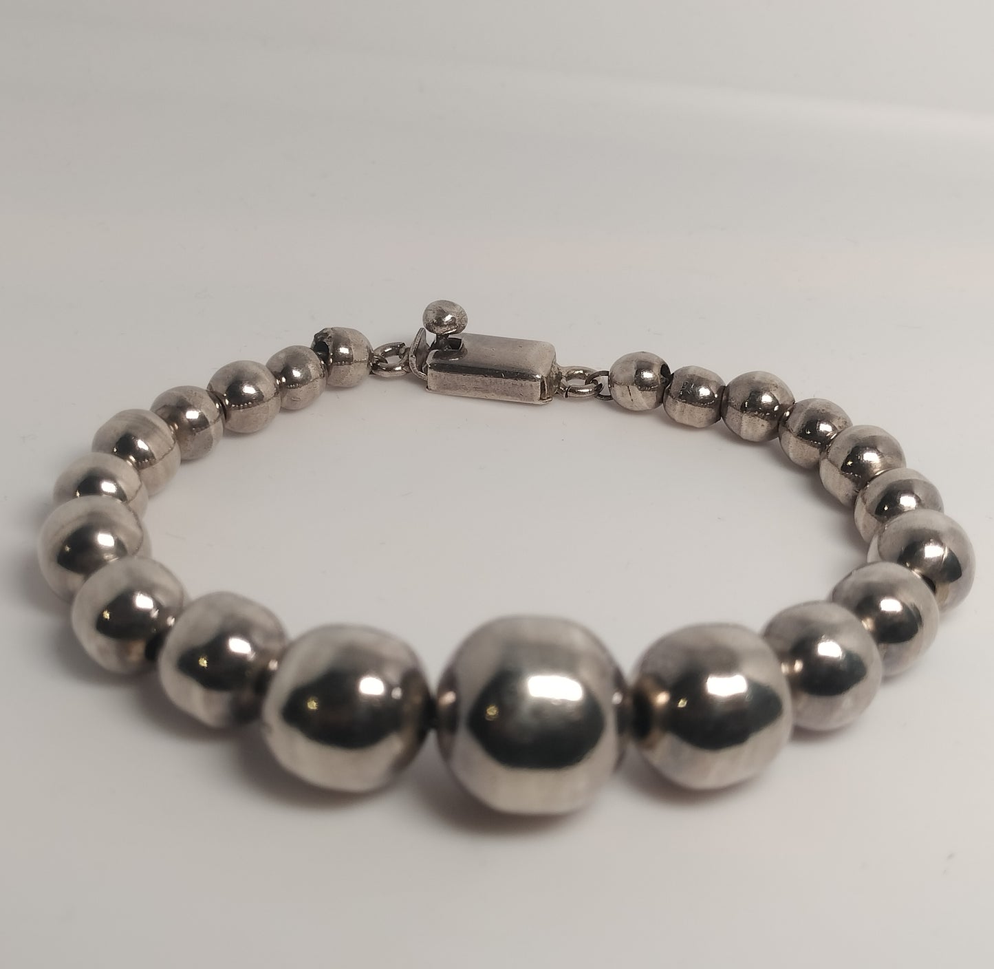 Sterling Silver Bead Bracelet