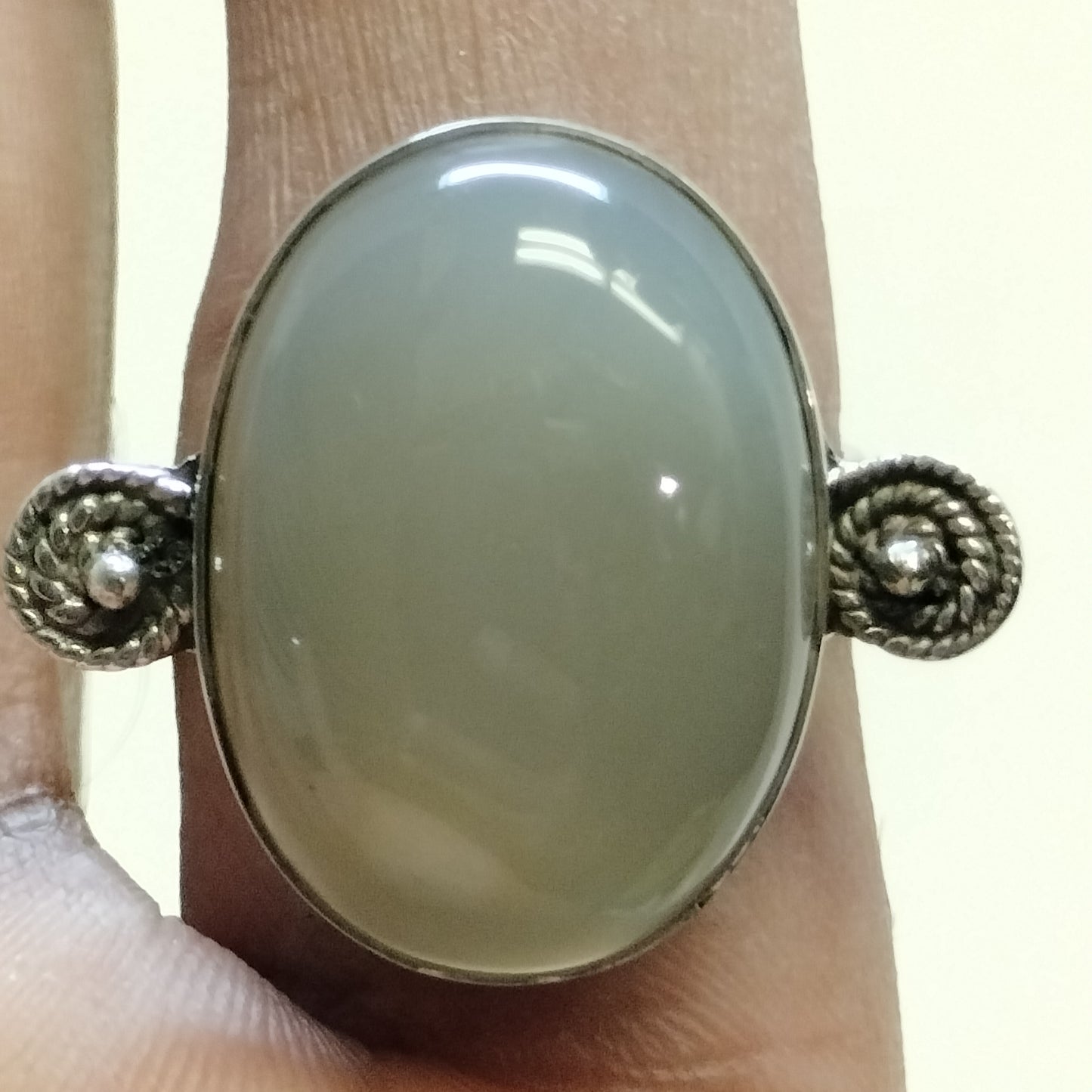 Sterling Silver Agate Ring