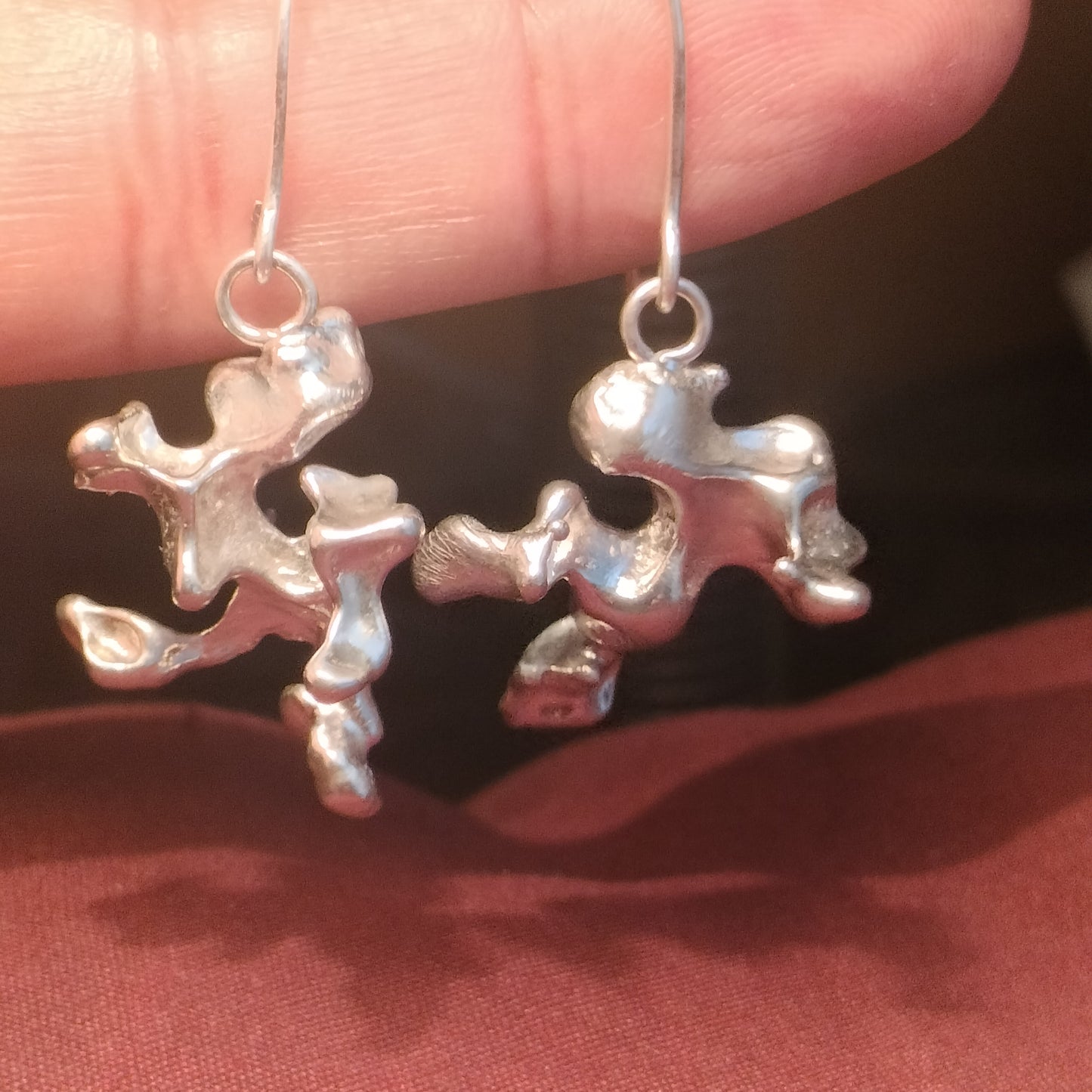Sterling Silver Freeform Earrings
