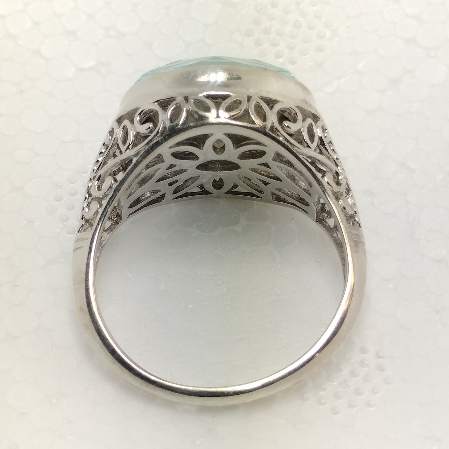 Sterling Silver Aquamarine Ring