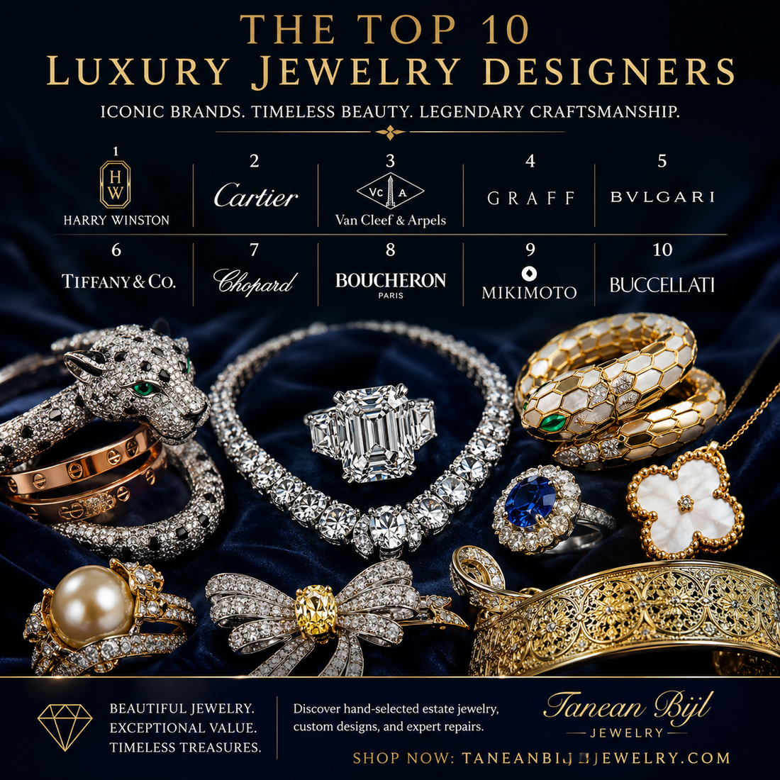 Top 10 Luxury Jewelry Designers: The World's Most Prestigious Jewelry Houses