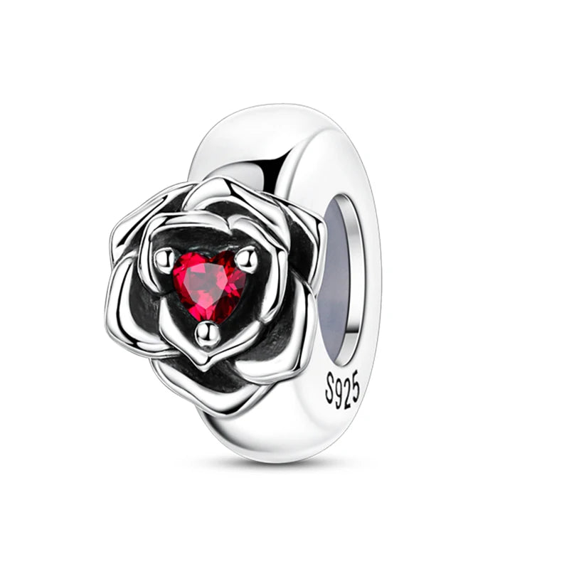 100% 925 Sterling Silver Rainbow Zircon Colorful Butterfly Dragon Shaped Silicone Stopper Charms Beads Fit DIY Bracelets Jewelry