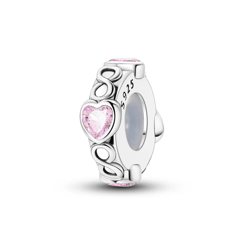 100% 925 Sterling Silver Rainbow Zircon Colorful Butterfly Dragon Shaped Silicone Stopper Charms Beads Fit DIY Bracelets Jewelry