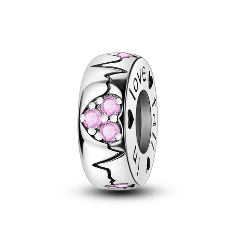 100% 925 Sterling Silver Rainbow Zircon Colorful Butterfly Dragon Shaped Silicone Stopper Charms Beads Fit DIY Bracelets Jewelry