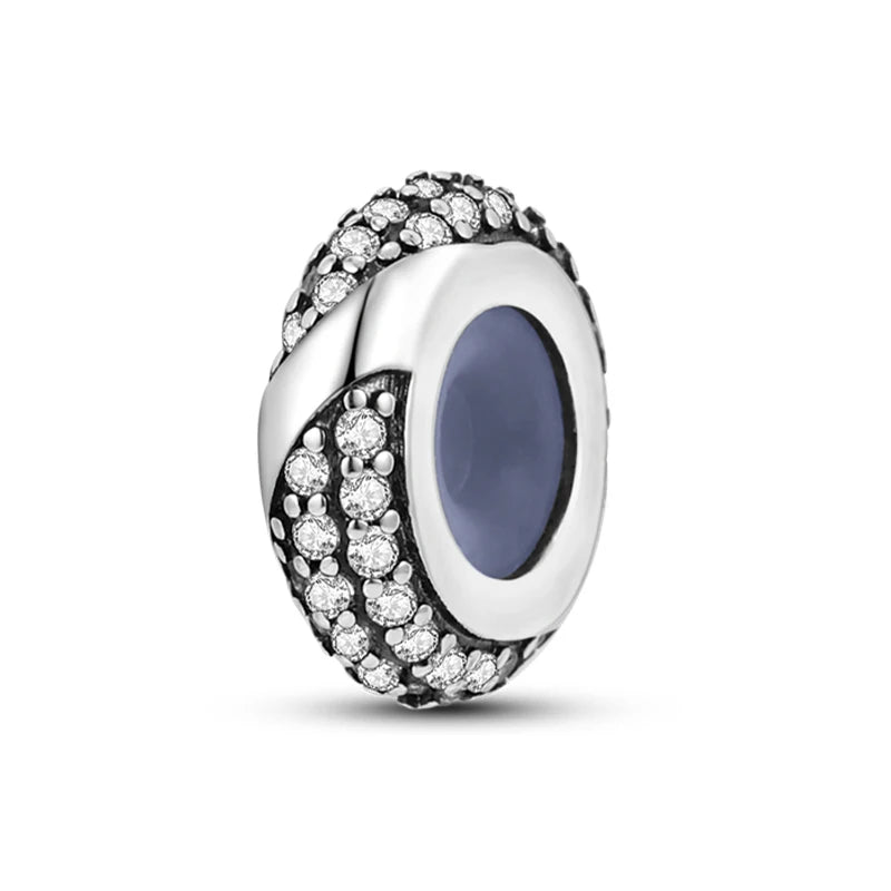 100% 925 Sterling Silver Rainbow Zircon Colorful Butterfly Dragon Shaped Silicone Stopper Charms Beads Fit DIY Bracelets Jewelry