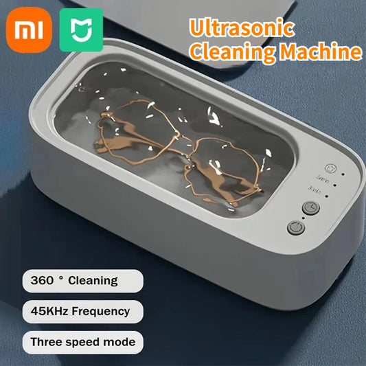 XIAOMI MIJIA Ultrasonic Cleaner 45000Hz USB Rechargeable Portable High-Frequency Vibration Glasses Jewelry Cleaning Machines