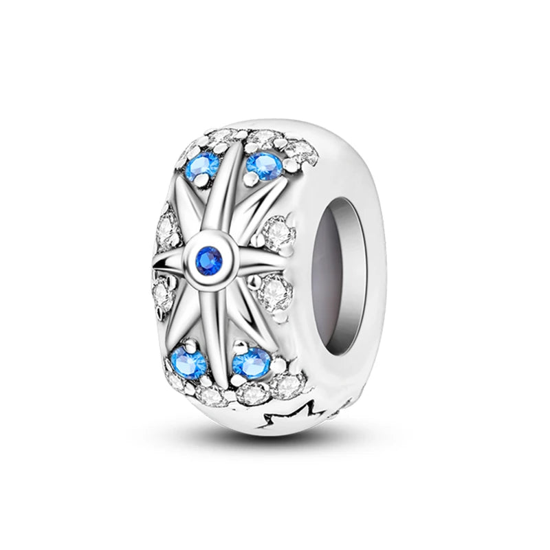 100% 925 Sterling Silver Rainbow Zircon Colorful Butterfly Dragon Shaped Silicone Stopper Charms Beads Fit DIY Bracelets Jewelry