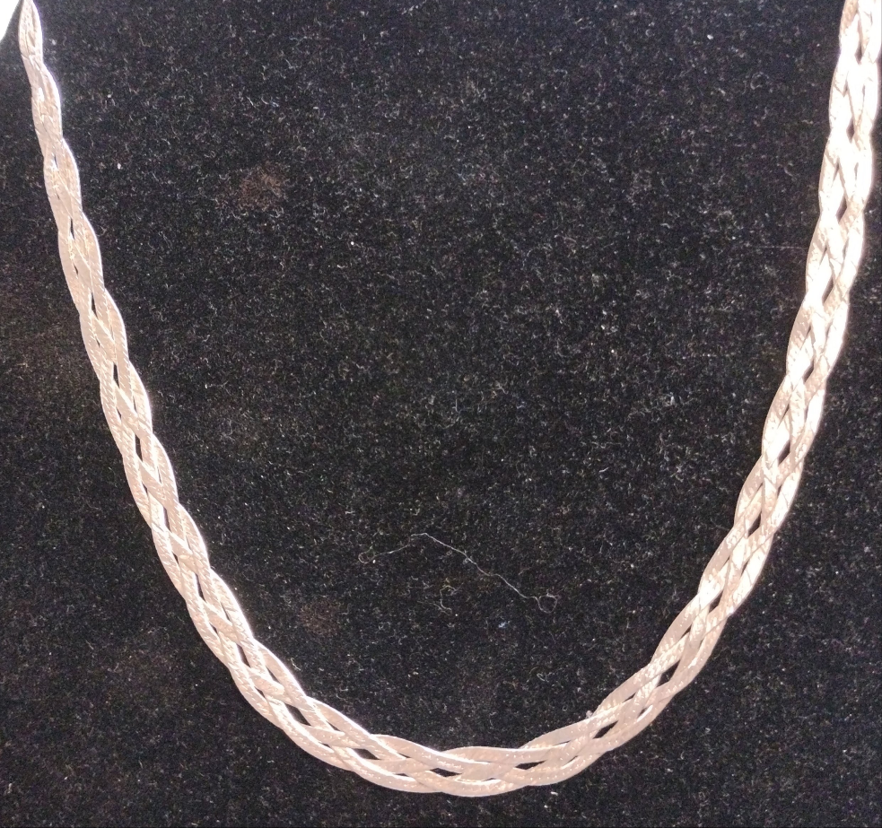 Sterling Silver Braided Herringbone