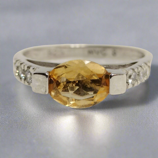 Sterling Silver Cubic Zirconia Ring