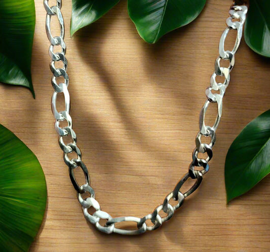 Sterling Silver Figaro Chain