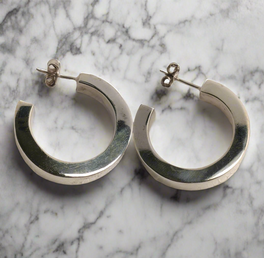 Sterling Silver Hoop Earrings