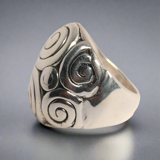 Sterling Silver Dome Ring