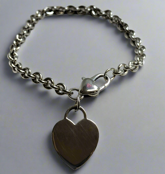 Sterling Silver Heart Bracelet