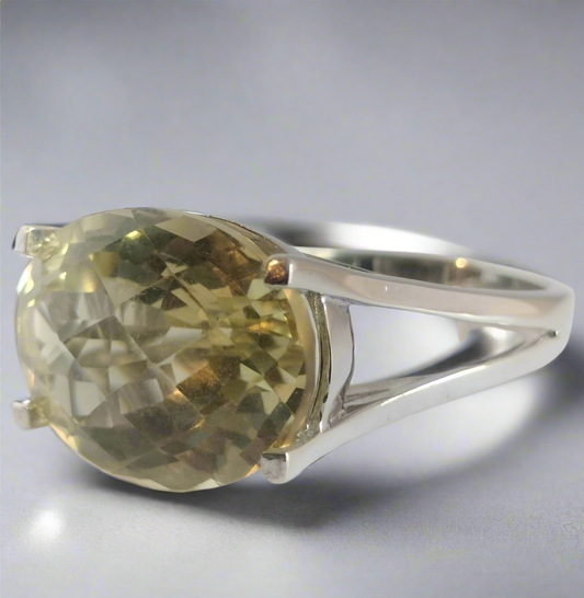 Sterling Silver Lemon Quartz Ring