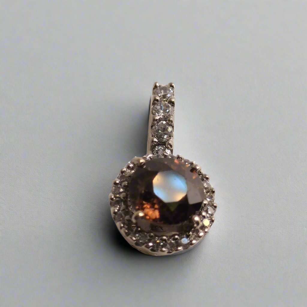 10K Gold Sapphire Pendant