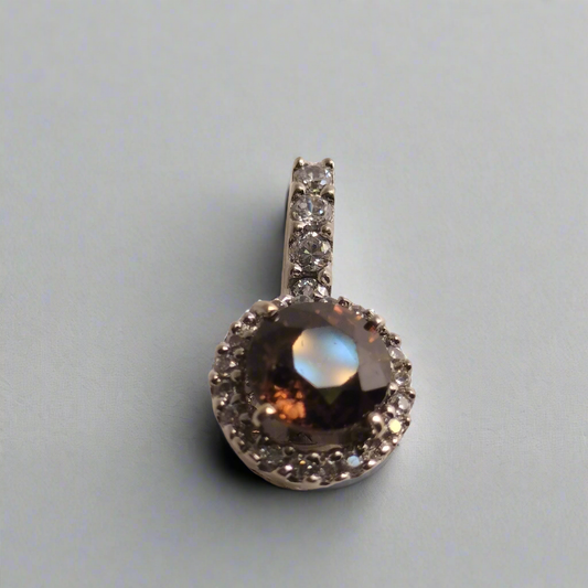 10K Gold Sapphire Pendant
