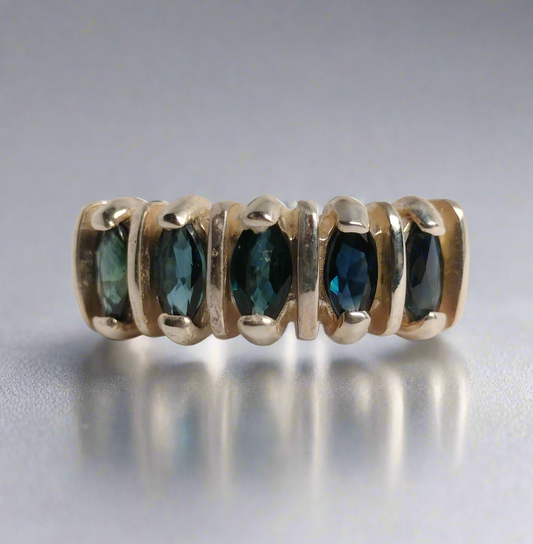 Sterling Silver Sapphire Ring
