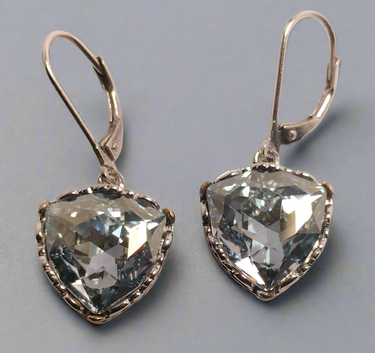 Sterling Silver Aquamarine Earrings