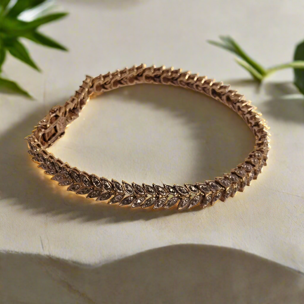 Sterling Silver Diamond Tennis Bracelet