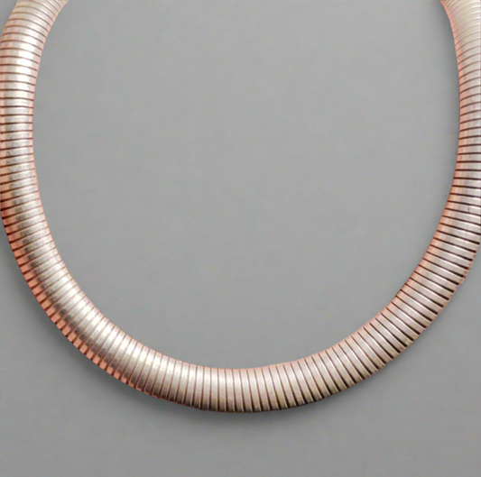 Sterling Silver Omega Necklace