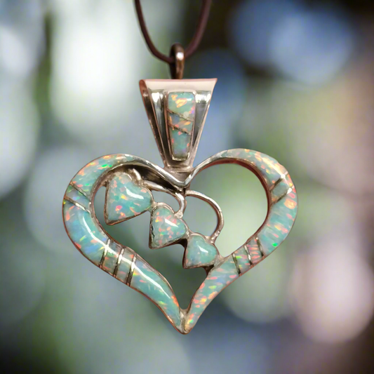 Sterling Silver Opal Pendant