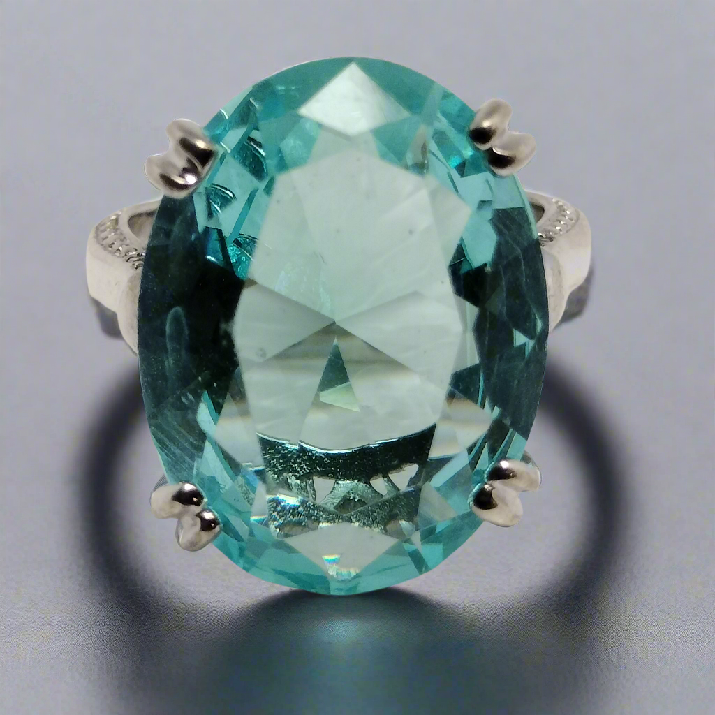 Sterling Silver Topaz Ring