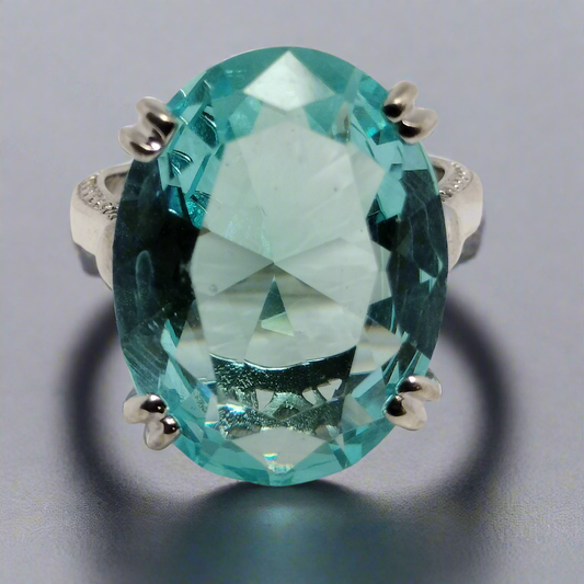 Sterling Silver Topaz Ring