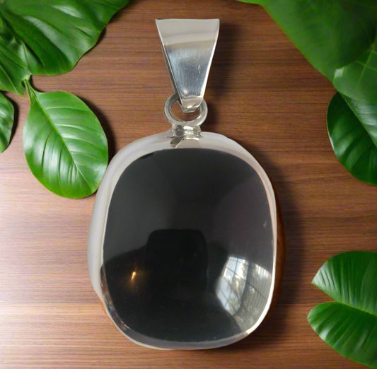 Sterling Silver Onyx Pendant