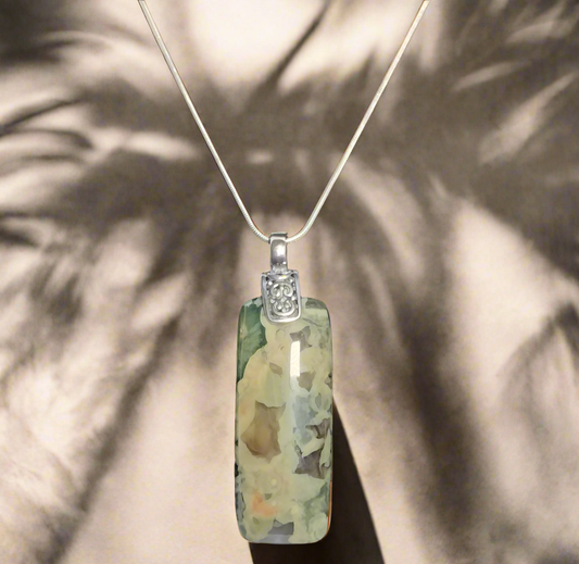 Sterling Silver Jasper Pendant and chain