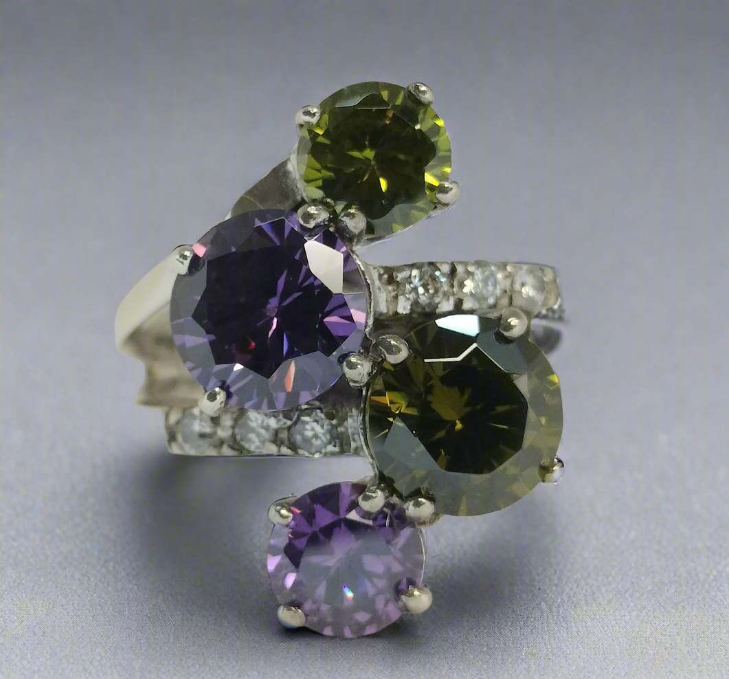 Sterling Silver Cubic Zirconia Ring