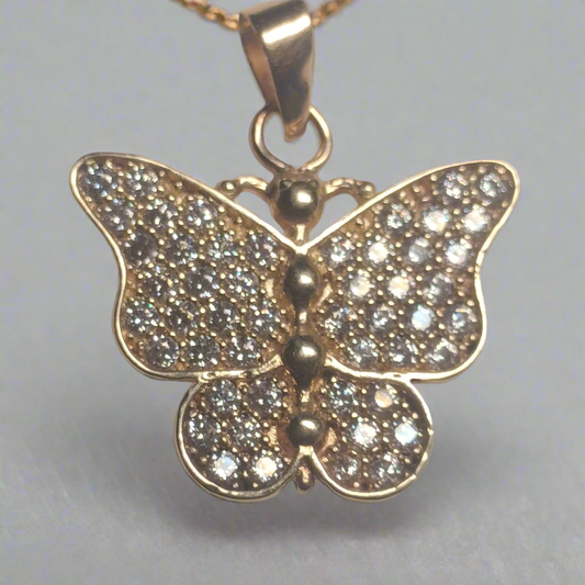 10k Gold Cubic Zirconia Pendant
