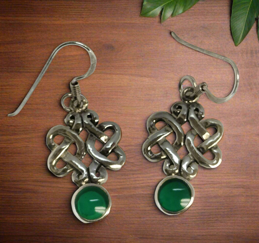 Sterling Silver and Resin Earrings