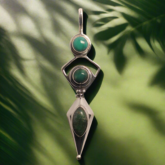 Sterling Silver Turquoise Pendant